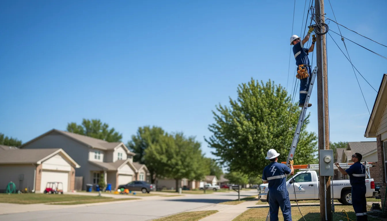 Residential electrician providing installation services in Wentworth, MO